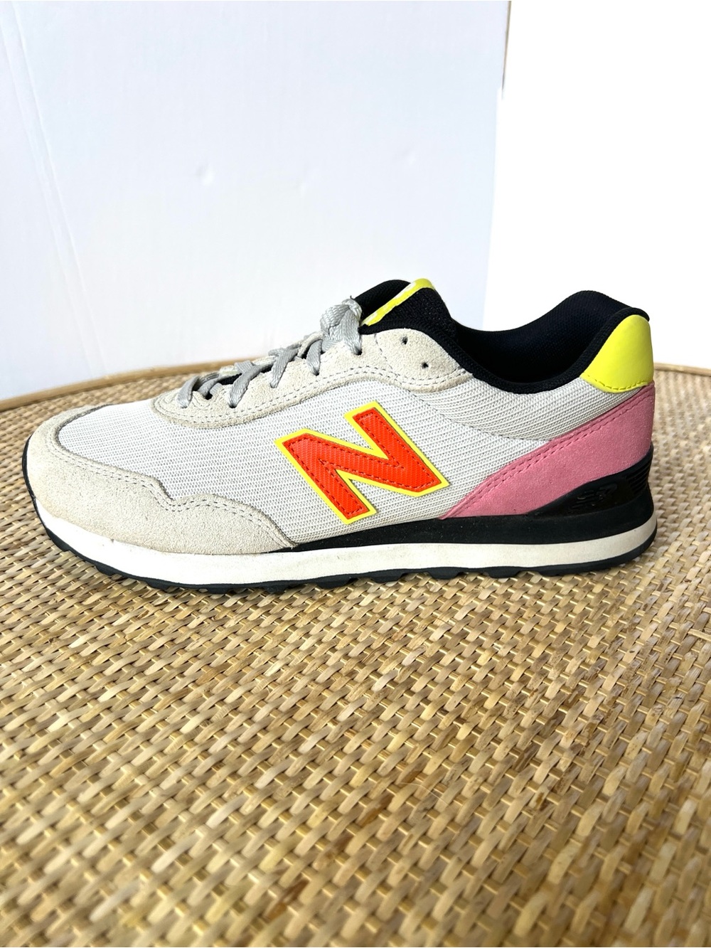 New Balance 515v3 'Nimbus Cloud Poppy' sneakers  grey mesh suede orange pink 9